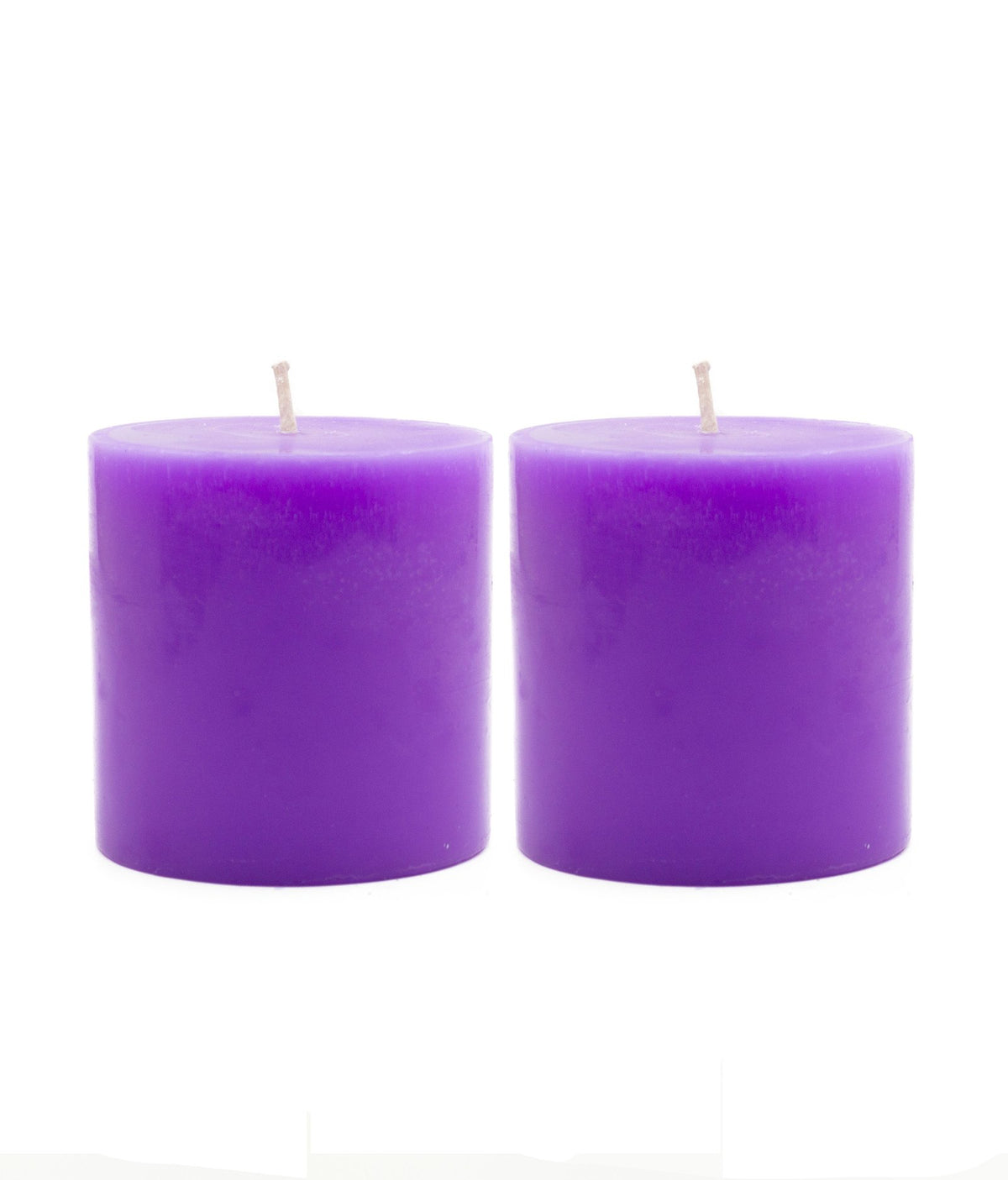 American-Elm Pack of 2 Scented Lavender Aroma Pillar Candle, Home decoration, Party, Diwali (2.5x2.5 Inch)