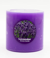 American-Elm Pack of 2 Scented Lavender Aroma Pillar Candle, Home decoration, Party, Diwali (2.5x2.5 Inch)