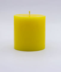 American-Elm Pack of 2 Scented Lemon Aroma Pillar Candle, Highly Scented Lemon Aroma Candle for Diwali Decoration Lightning (2.5x2.5 Inch)