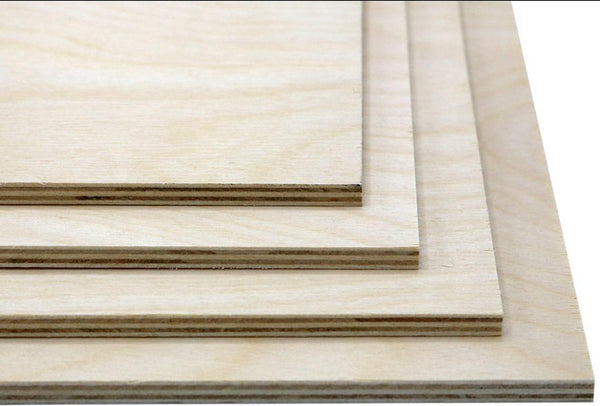 American-Elm 6mm x (19.7x 11.7 Inch) Premium Baltic Birch Plywood- Pack of 6 Flat Birch Ply Sheets for Arts and Crafts, School Projects