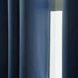 American-Elm 2 Panel Both Sided DarkBlue and Pink, Room Darkening Blackout Curtains