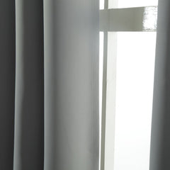 American-Elm 2 Panel Grey & Pink Room Darkening Blackout Twins Curtains