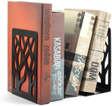 American-Elm Metal Bookends for Shelves - Non-Skid Base Book End Holders for Office- 8 Pcs Per Pack (Black)