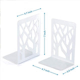 American-Elm Metal Bookends for Shelves - Non-Skid Base Book End Holders for Office- 8 Pcs Per Pack