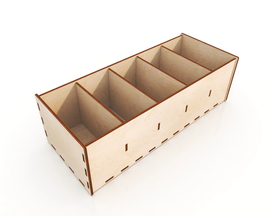AmericanElm Handmade Open Wooden Rectangular Shape Box for Money/Pandrive/key/Coin