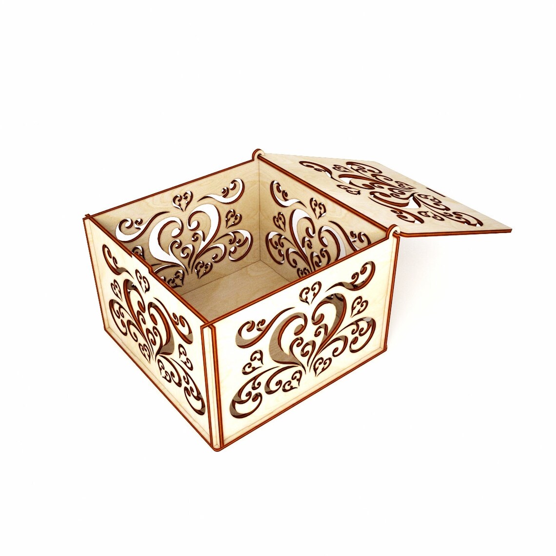 wooden box for home decor