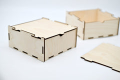 AmericanElm Pack of 2 Handcarved Jewellery Box Jewel Storage Organizer Great Gift Ideas