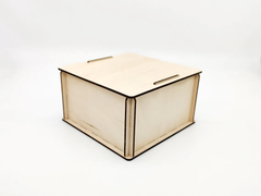 AmericanElm Pack of 2 Unfinished Wood Box for Crafts Jewelry Box for Art, Hobbies and Wood Painting