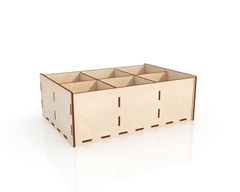 AmericanElm Pack of 2 Unfinished Wood Box for Crafts Jewelry Box for Art, Hobbies and Wood Painting