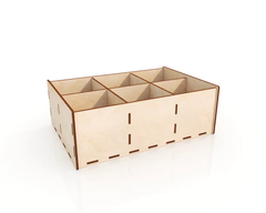 AmericanElm Pack of 2 Unfinished Wood Box for Crafts Jewelry Box for Art, Hobbies and Wood Painting