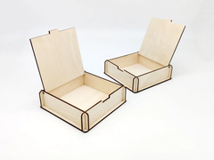 AmericanElm Pack of 2 Wooden Jewellery Box for Women Jewel Organizer Hand Carved Carvings Gift Items