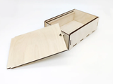 AmericanElm Rectangle Unfinished Birch ply Wooden Box Natural DIY Craft Stash Boxes  for Arts Hobbies and Home Storage