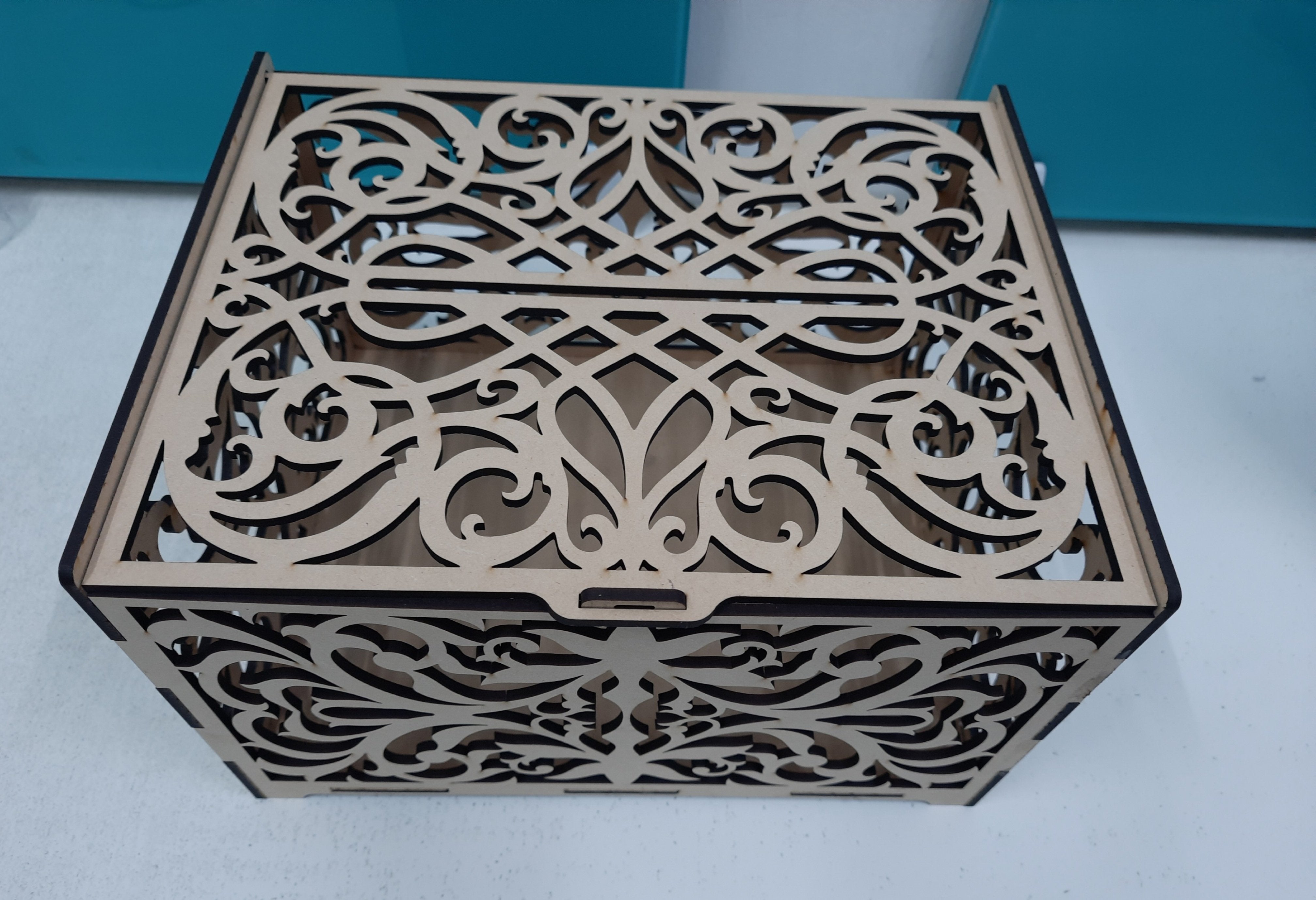 wooden box for home decor