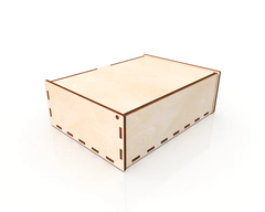 AmericanElm Wood Handmade Wooden Rectangular Shape Box for Money/Pandrive/key/Coin