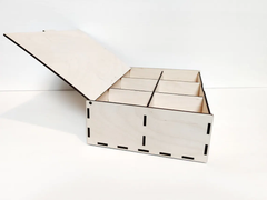 AmericanElm Wooden Box DIY Craft Wooden Boxes for Art, Hobbies, Jewelry Box and Home Storage