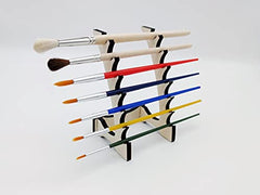 Wood Brush Stand 