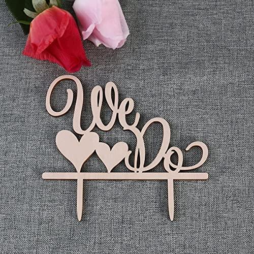 Wedding decor wooden cake Topper