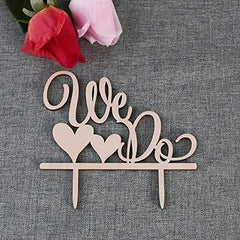 Wedding decor wooden cake Topper