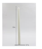 American-Elm Pack of 5 Long Length Stylish Stick Candle for Home Decoration (White_0.7x10 Inch)