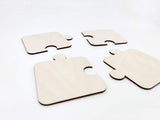 AmericanElm Set of 4 wooden Puzzle Coaster for Dining Table, Tea Coaster