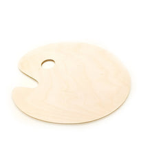 American-Elm Wooden Colour Mixing Tray Palette for Professionals