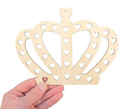 Crown Heart Cutouts Craft Shapes