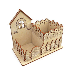 wooden pen holder for table