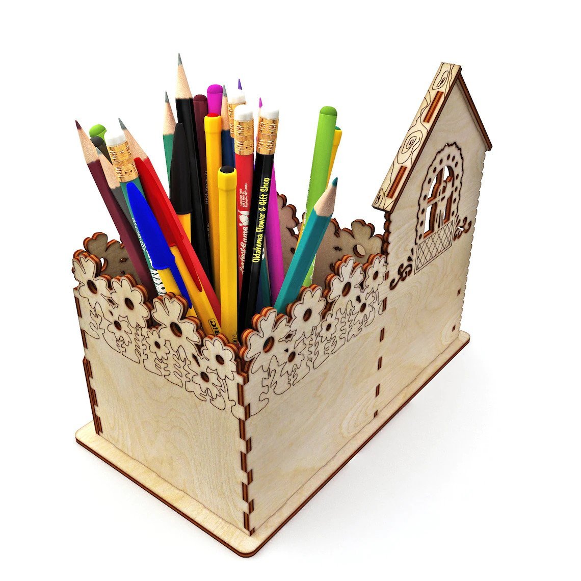 pen holder wooden