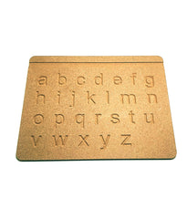 American-Elm Pack of 3 Alphabets Tracing Boards for Kids, Wooden Learning Toys for Alphabets (English Lower Case, English Upper Case, Numbers)