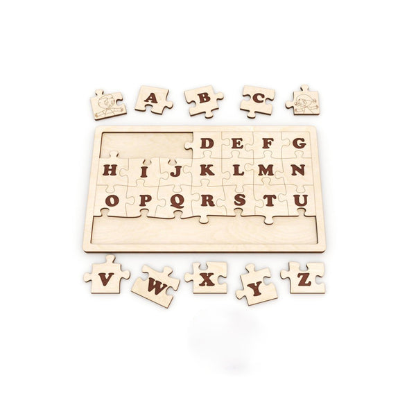Wooden Alphabet study toys