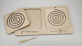 wooden tracing board for kids