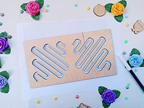 wooden tracing board for kids