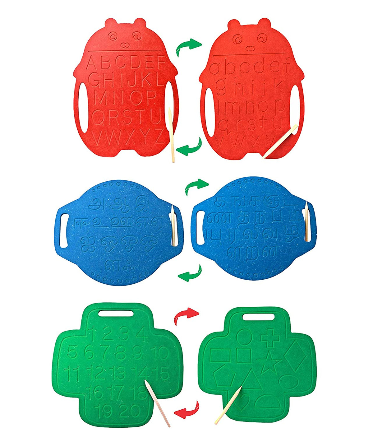 Tamil alphabets tracing board for kids