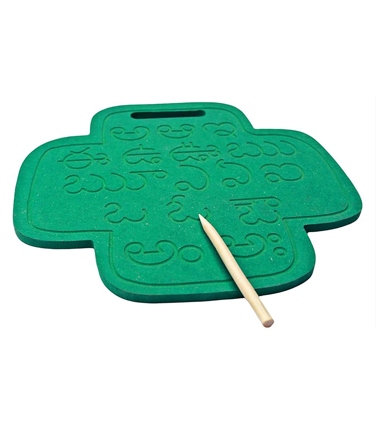 wooden alphabet tracing board