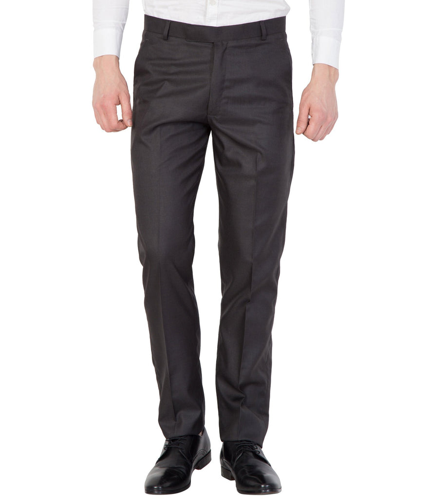 Formal Trouser: Buy Men Black Cotton Rayon Formal Trouser Online 