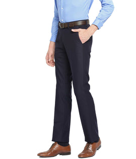 formal pants slim fit for men Navy Blue
