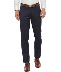 Formal Trouser: Shop Men Navy Blue Cotton Formal Trouser on Cliths
