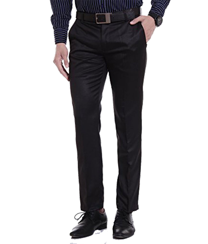 Buy RG DESIGNERS Men Blue Pencil Slim Fit Checked Formal Trousers - Trousers  for Men 2079856 | Myntra