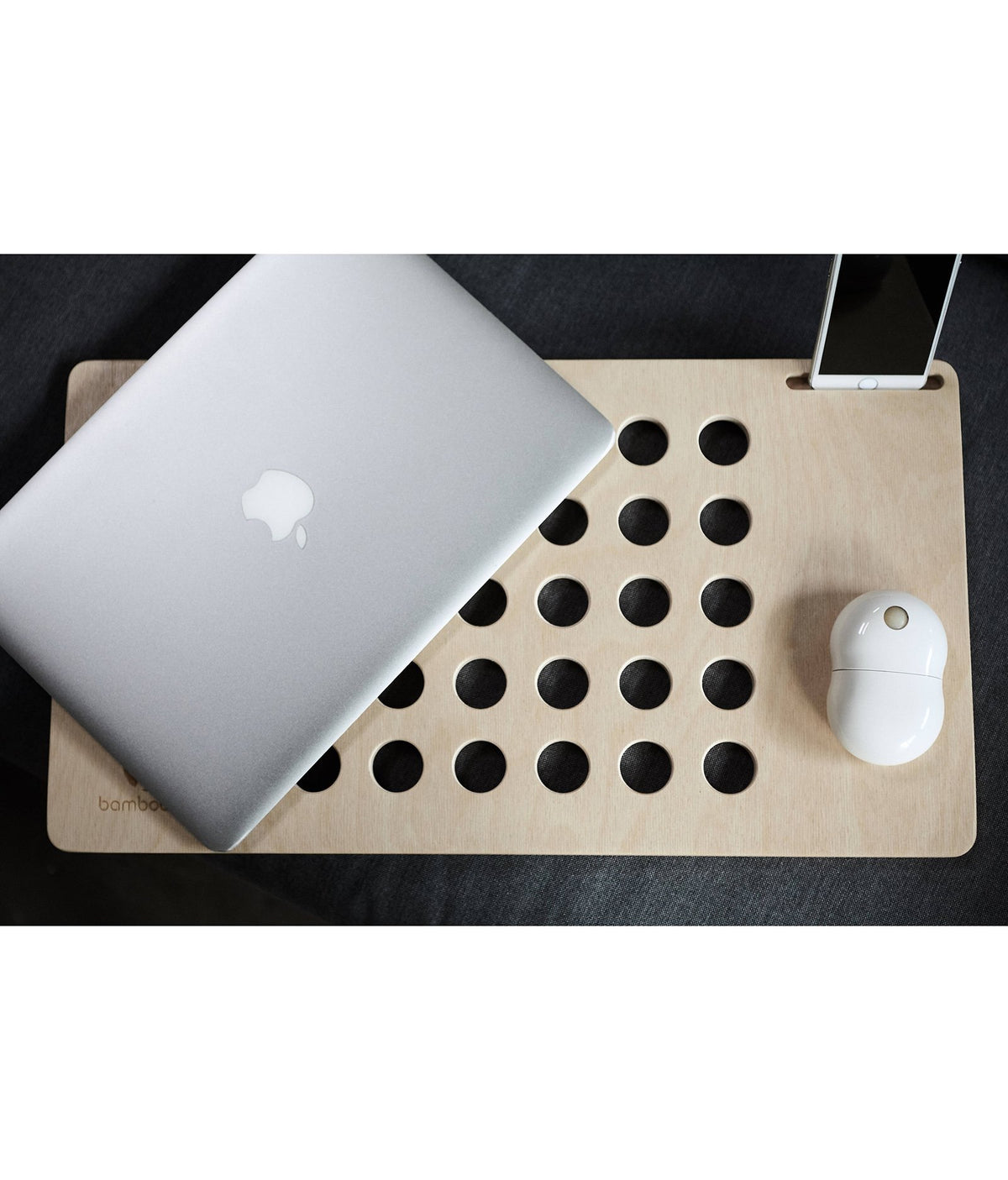 American-Elm  Slim Handmade Personalized Craft Wooden, Design Laptop & Mobile Stand