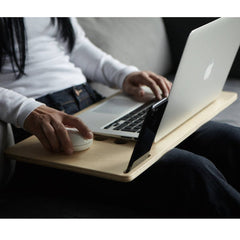 American-Elm  Slim Handmade Personalized Craft Wooden, Design Laptop & Mobile Stand