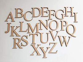 Wooden english upper case alphabets