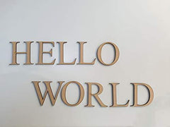 Wooden english upper case alphabets