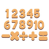 number cutouts wooden