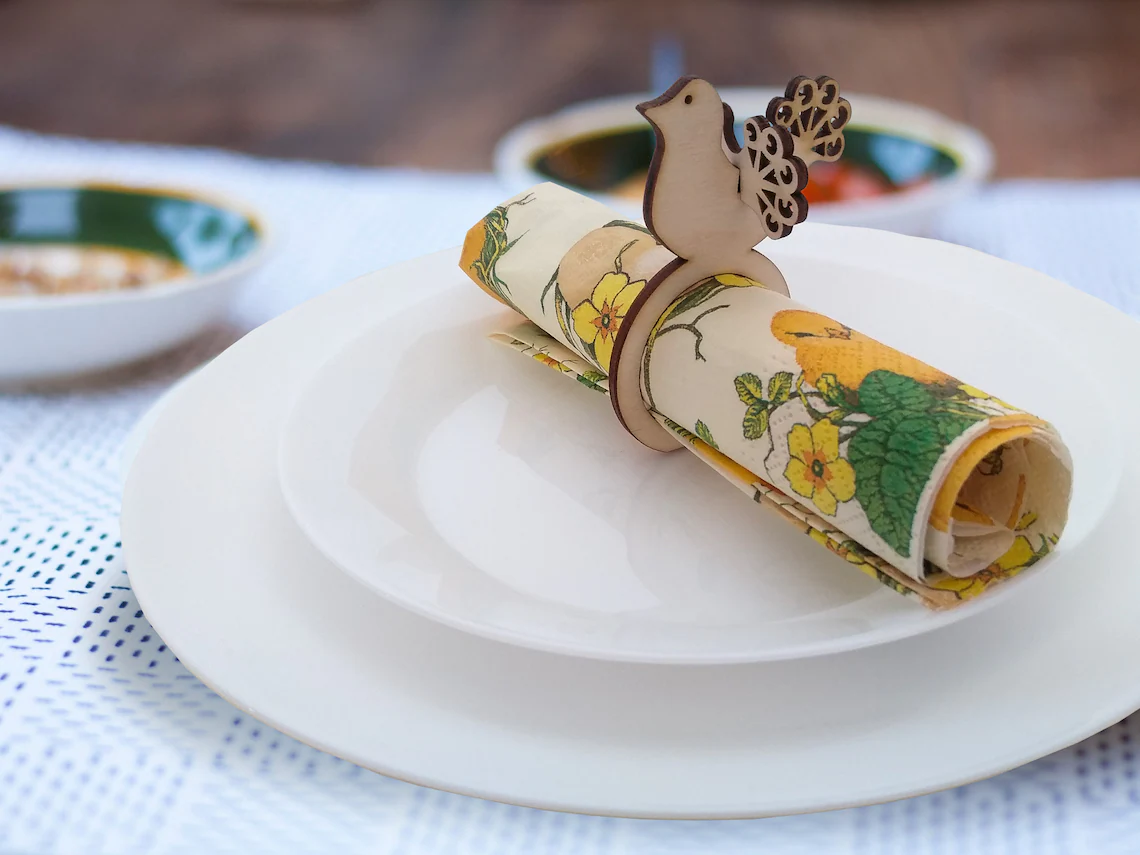 wooden napkin rings