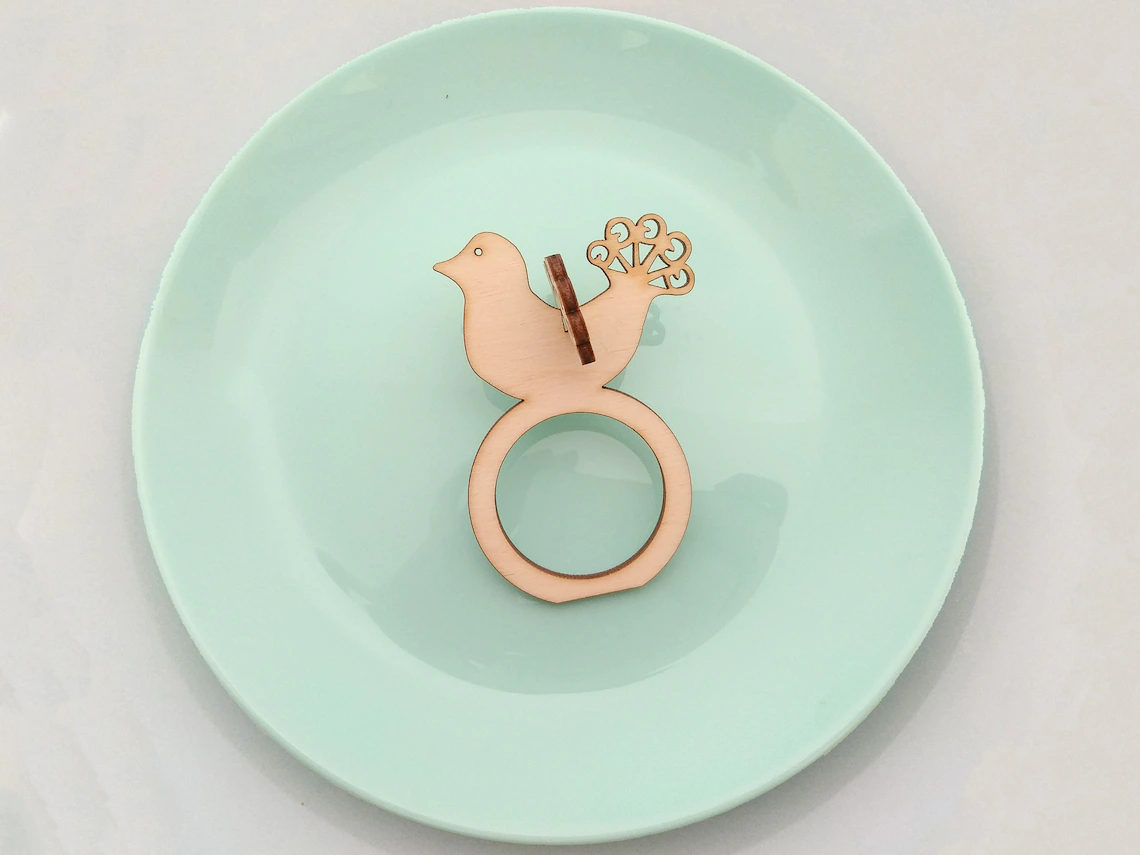 wooden napkin holder for dining table