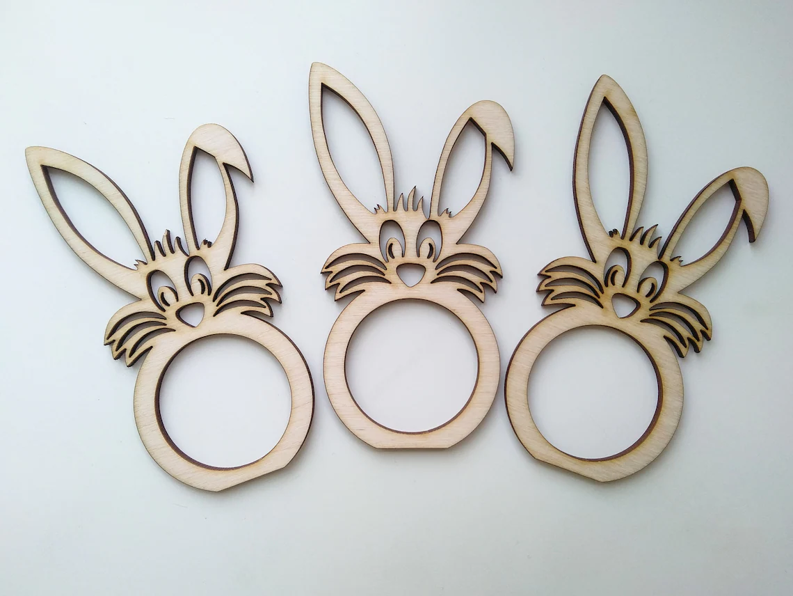 wooden napkin rings