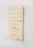 American-Elm Display Birch Plywood Pegboard for Shelving/Display Unit/Shop Display/Wall Shelves (90x50 cm)