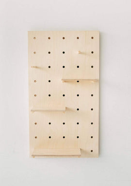 American-Elm Display Birch Plywood Pegboard for Shelving/Display Unit/Shop Display/Wall Shelves (90x50 cm)