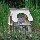 wooden baby puzzal house