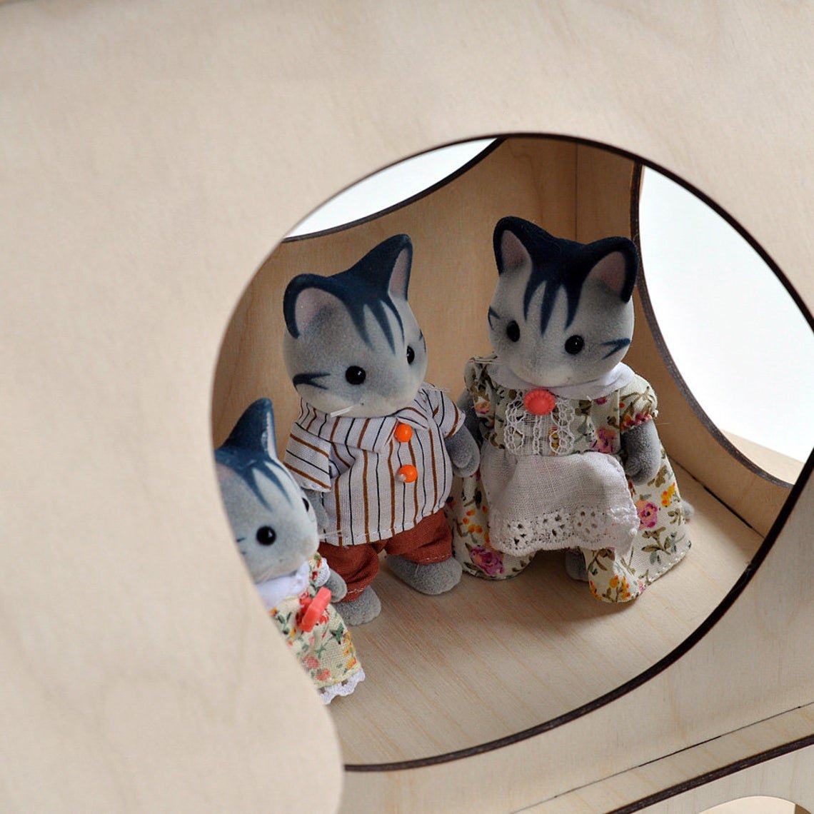 wooden baby puzzal house